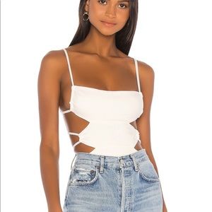 h:ours mindy bodysuit - white